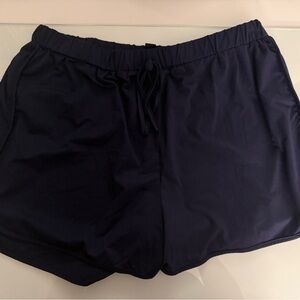 SHEIN Dark Blue Curve Shorts